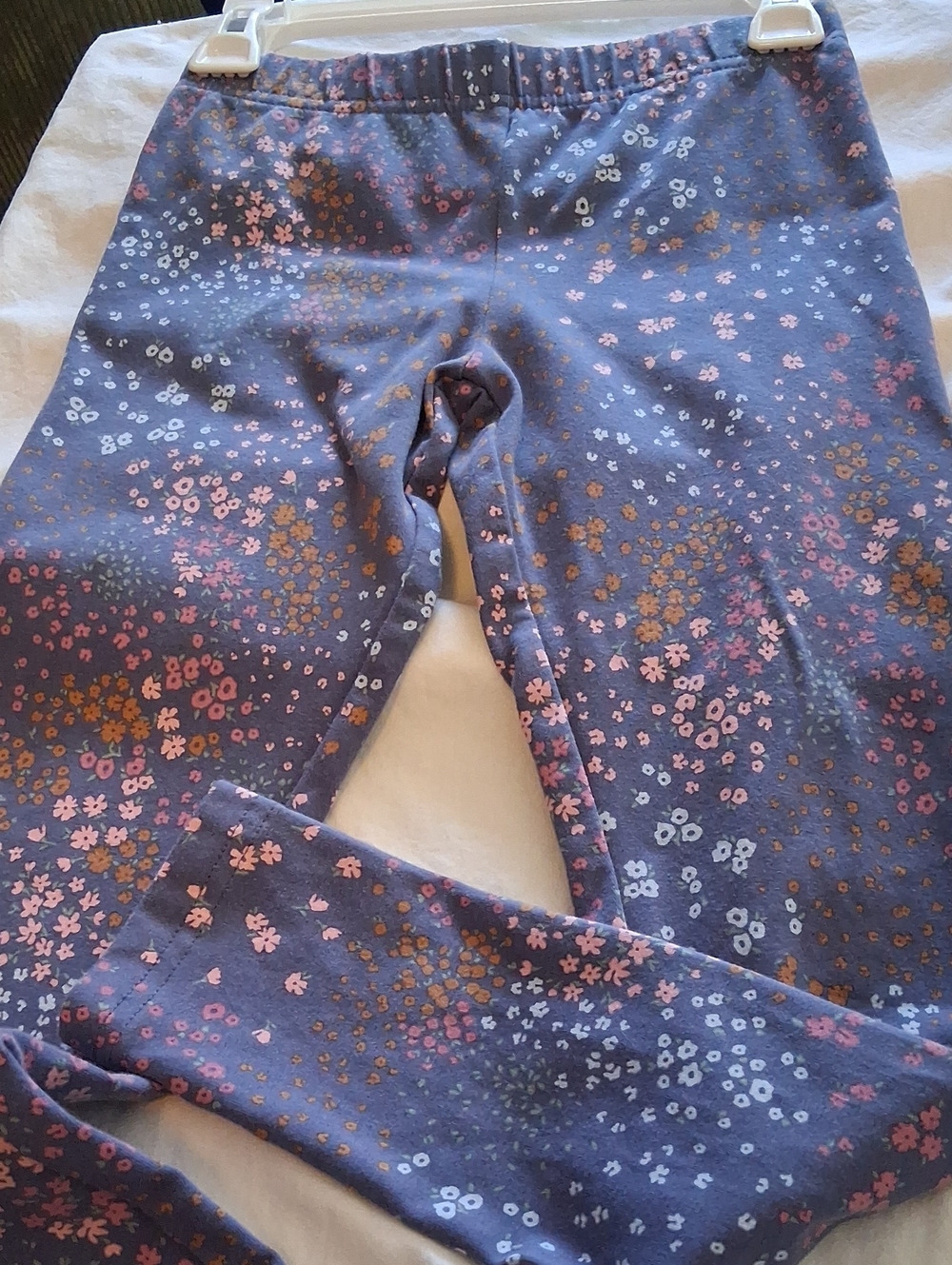 OshKosh B'gosh Purple Floral Stretch Leggings